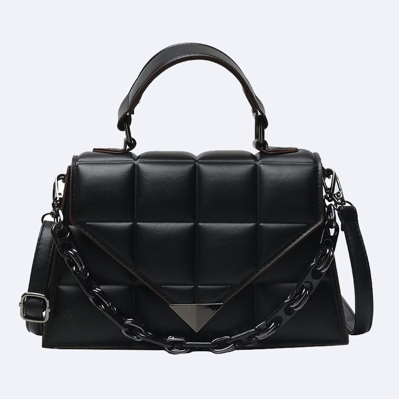 【RONRON】25SS/人気/送料関税込★ SQUARE BUCKLE MINI BAG ★ SQUARE BUCKLE MINI BAG BLACK - RONRON 론론