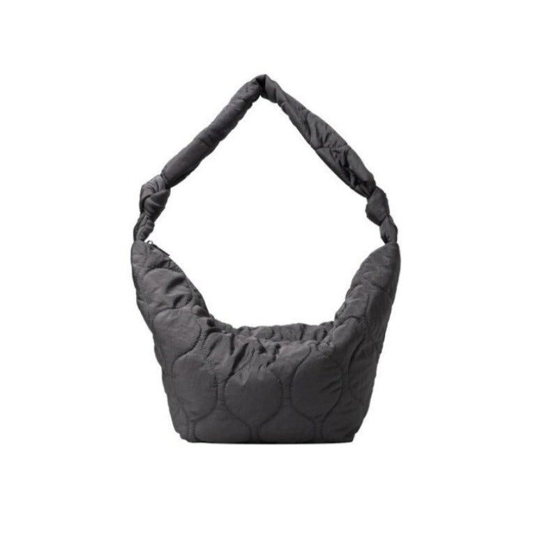ショルダーバッグ・ポシェット RONRON HALF MOON SHOULDER BAG DOT BLACK RR25BBG4570DB The Row Half Moon Leather Shoulder Bag | Designer Bags